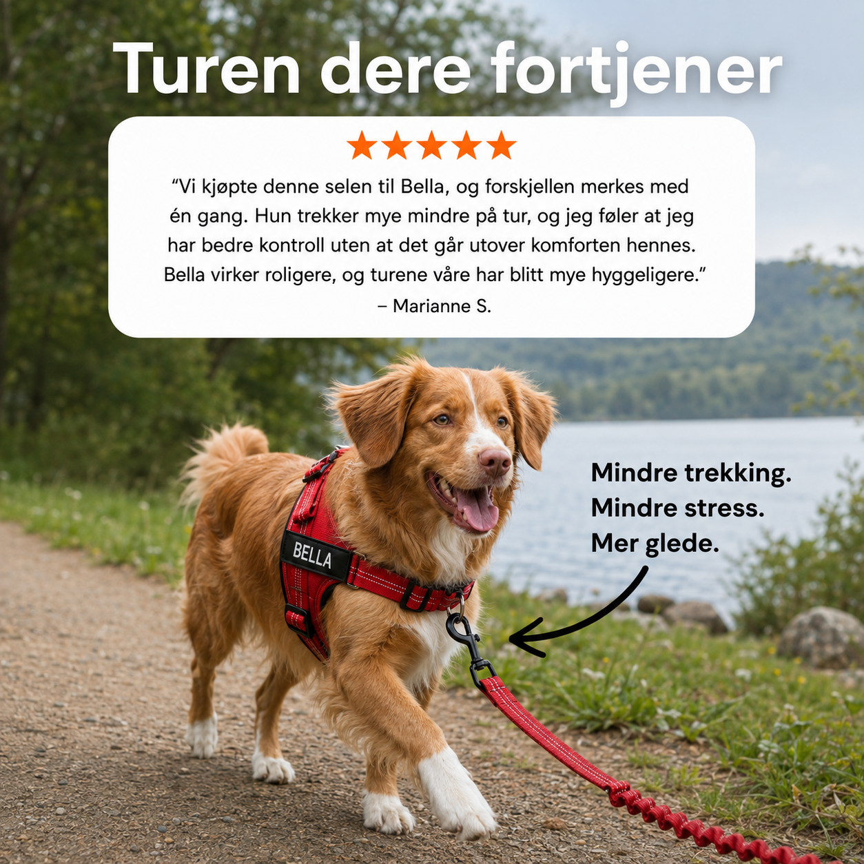 Vovly - Anti-Trekk Hundesele